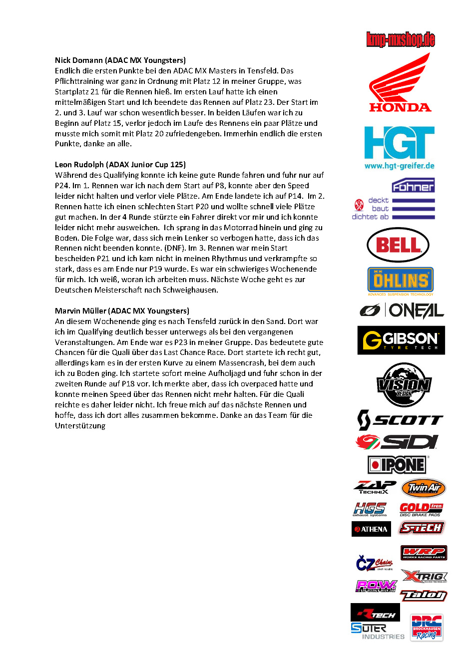 PM MXMasters Tensfeld 2022